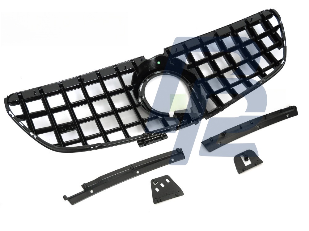 Grille Sport Gloss Black for Mercedes V-Class W447 2020–2023 - 3