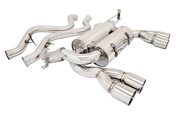 BMW E90 M3 08+ AXLE BACK DUAL EXHAUST POLISHED TIP [MR]