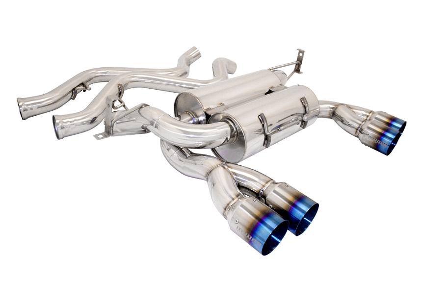 BMW E90 M3 08+ AXLE BACK DUAL EXHAUST TITANIUM TIP [MR]
