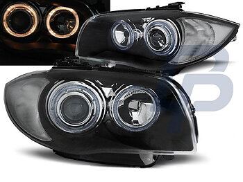 HEADLIGHTS BMW 1 E87/E81 04-07 BLACK