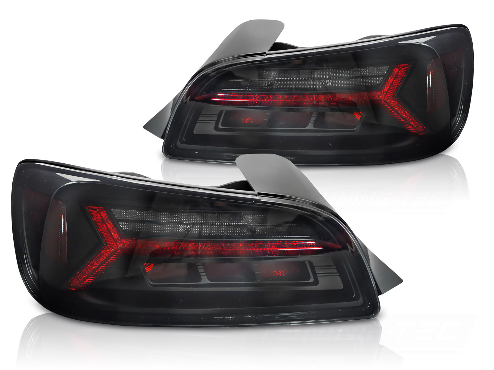 LED-BAKLYKTOR SVART TONAD TILL HONDA S2000 AP1 2000-2003