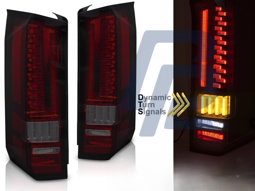 LED Tail Lights Red/Smoked Sequential for VW Crafter 2017– - 2