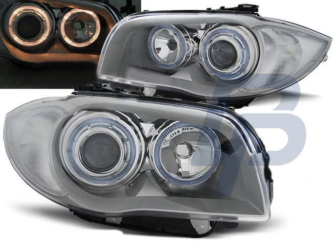 HEADLIGHTS BMW 1 E87/E81 04-07 CHROME - 2