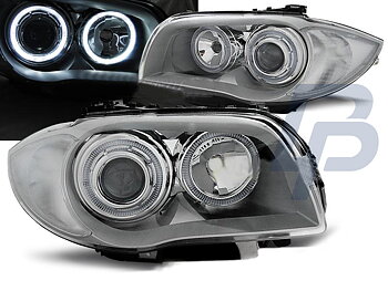 HEADLIGHTS BMW 1 E87/E81 04-07 CHROME