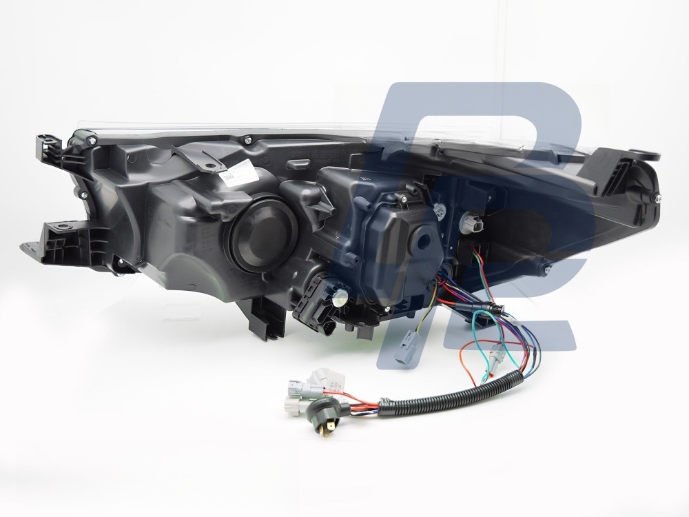 Headlights for Toyota Hilux 2016–2020 Tube LED Black - 2