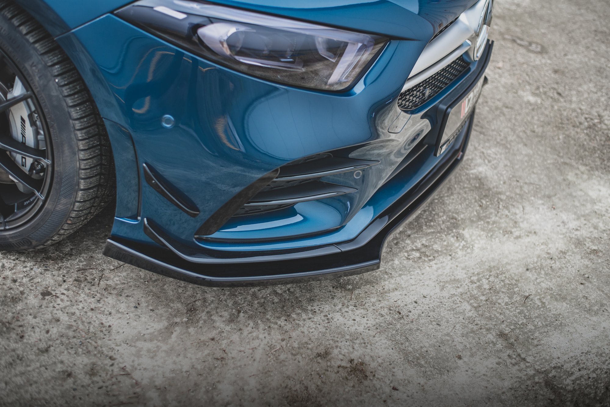 Front Splitter V.2 Mercedes A35 AMG AERO W177 - 4