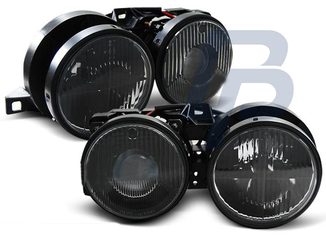HEADLIGHTS BMW E30 11.82-06.94 BLACK - 2
