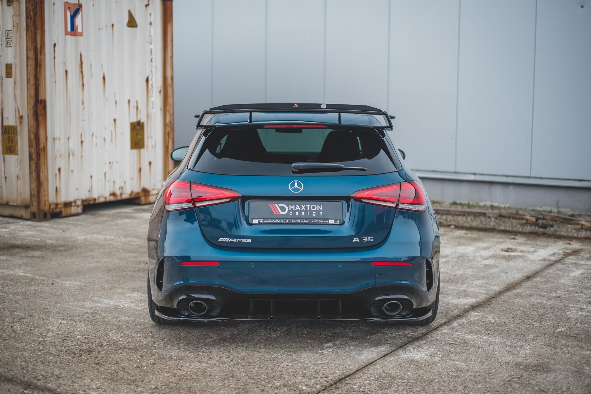 Rear Side Splitters Mercedes A35 AMG Hatchback W177 - 2