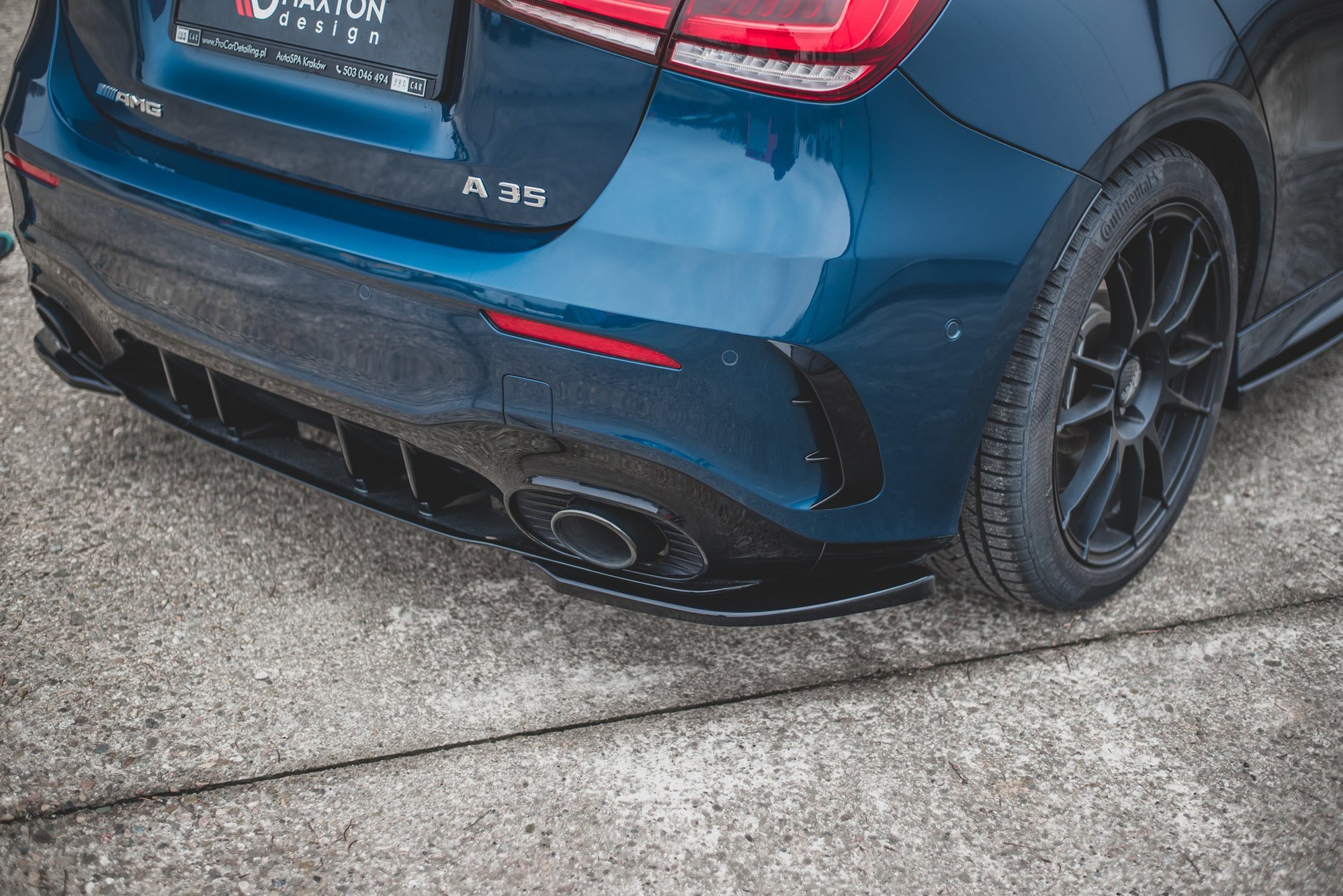 Rear Side Splitters Mercedes A35 AMG Hatchback W177 - 4