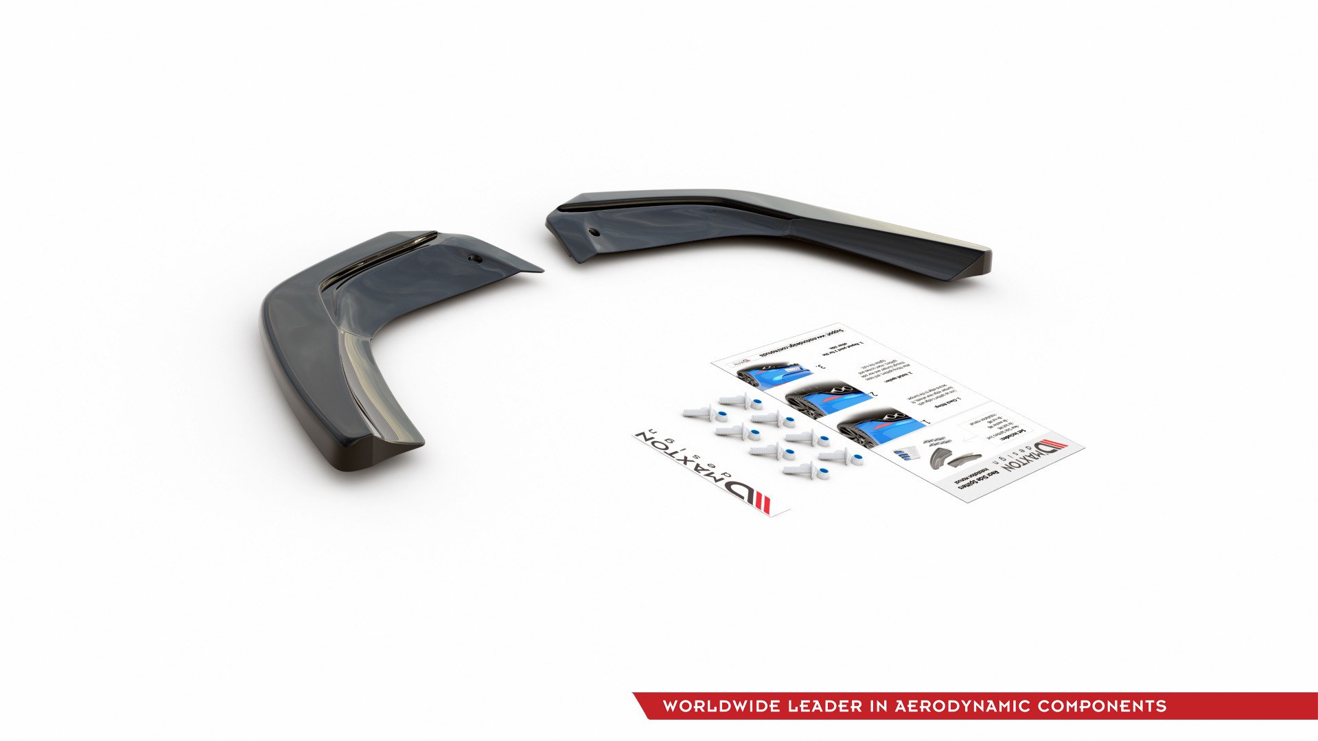 Rear Side Splitters Mercedes A35 AMG Hatchback W177 - 7