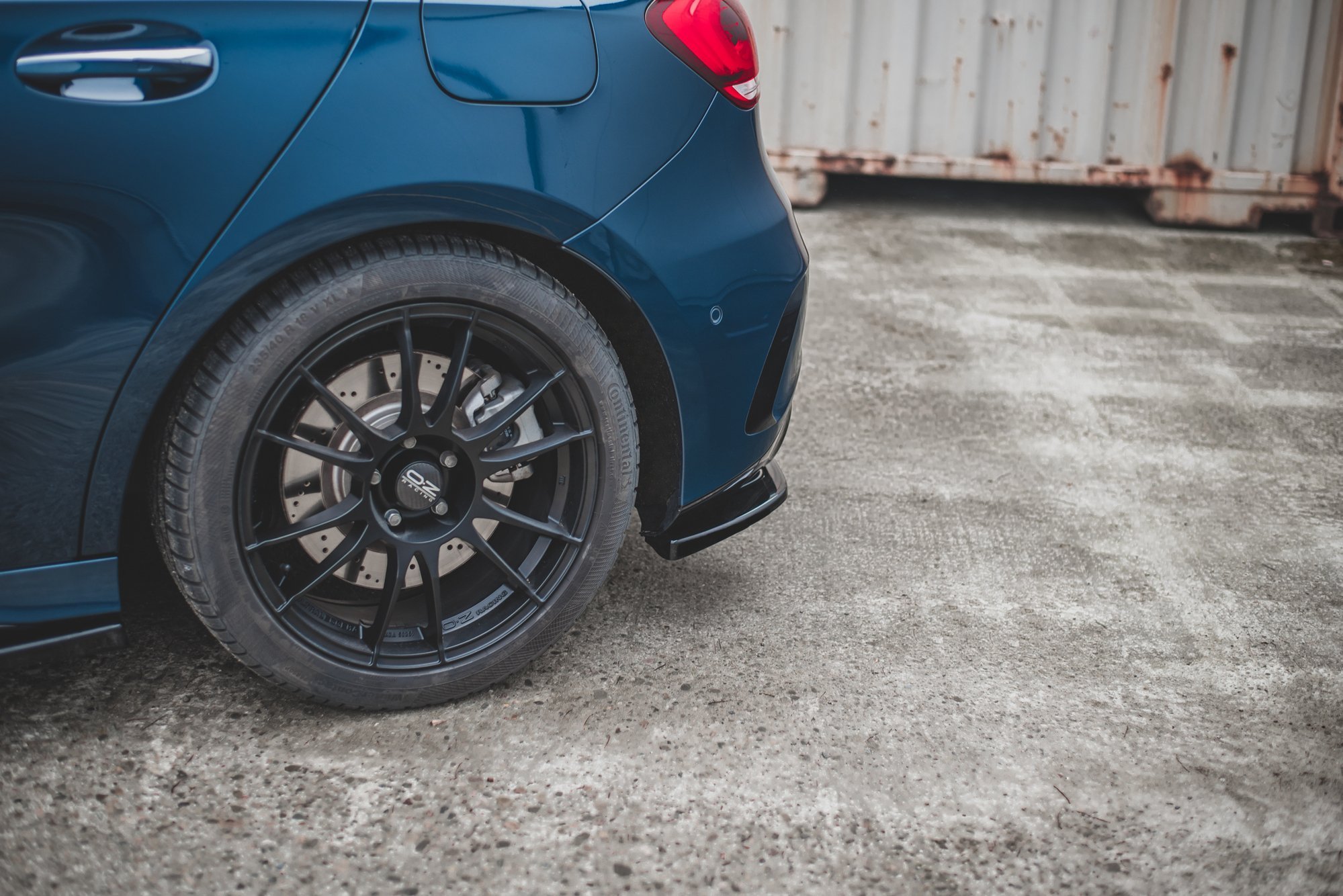 Rear Side Splitters Mercedes A35 AMG Hatchback W177 - 3