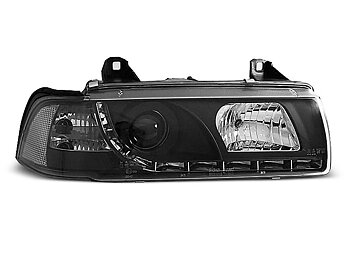 HEADLIGHTS BMW E36 12.90-08.99 DAYLIGHT BLACK