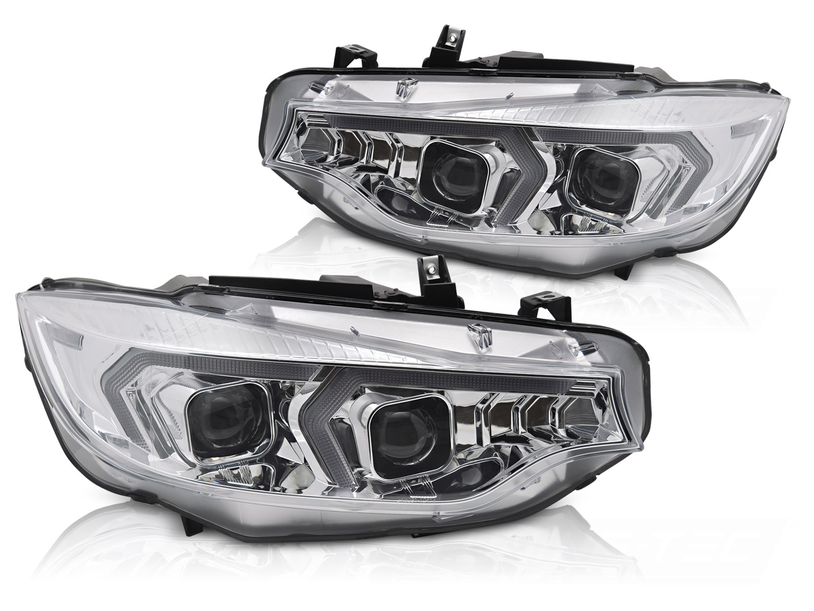XENONSTRÅLKASTARE KROM TILL BMW F32/F33 2013-2017