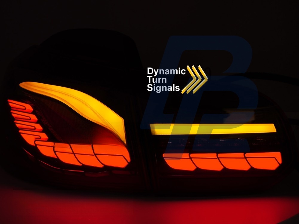 LED Tail Lights Smoked LED Oled for VW Golf VI 2008–2013 - 3