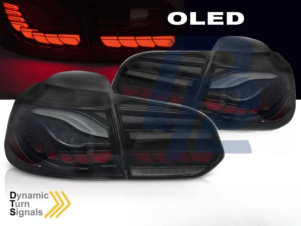 LED Tail Lights Smoked LED Oled for VW Golf VI 2008–2013 - 5