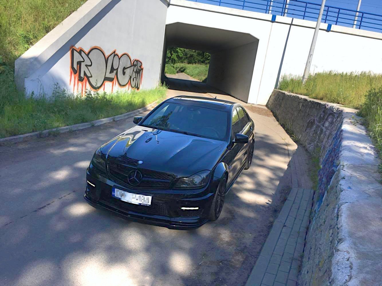 Front Splitter Mercedes-Benz C63 AMG Sedan / Estate W204 / S204 Facelift - 4
