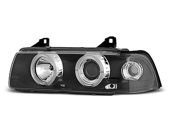 HEADLIGHTS BMW E36 12.90-08.99 ENGEL EYES BLACK
