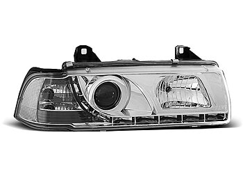 HEADLIGHTS BMW E36 12.90-08.99 DAYLIGHT CHROME
