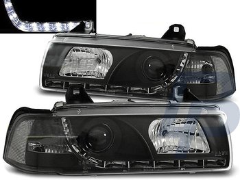 HEADLIGHTS BMW E36 12.90-08.99 DAYLIGHT BLACK