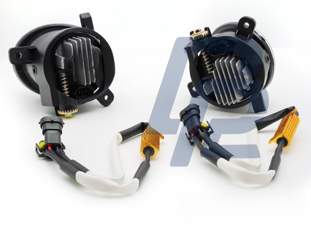 Fog Lights LED Chrome Clear for Audi A4 B8 2008–2011 / A6 C6 2009–2011 / Q5 2008–2016 - 2