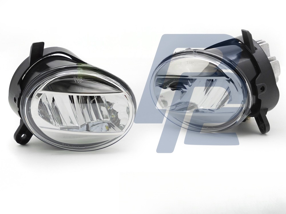 Fog Lights LED Chrome Clear for Audi A4 B8 2008–2011 / A6 C6 2009–2011 / Q5 2008–2016 - 3