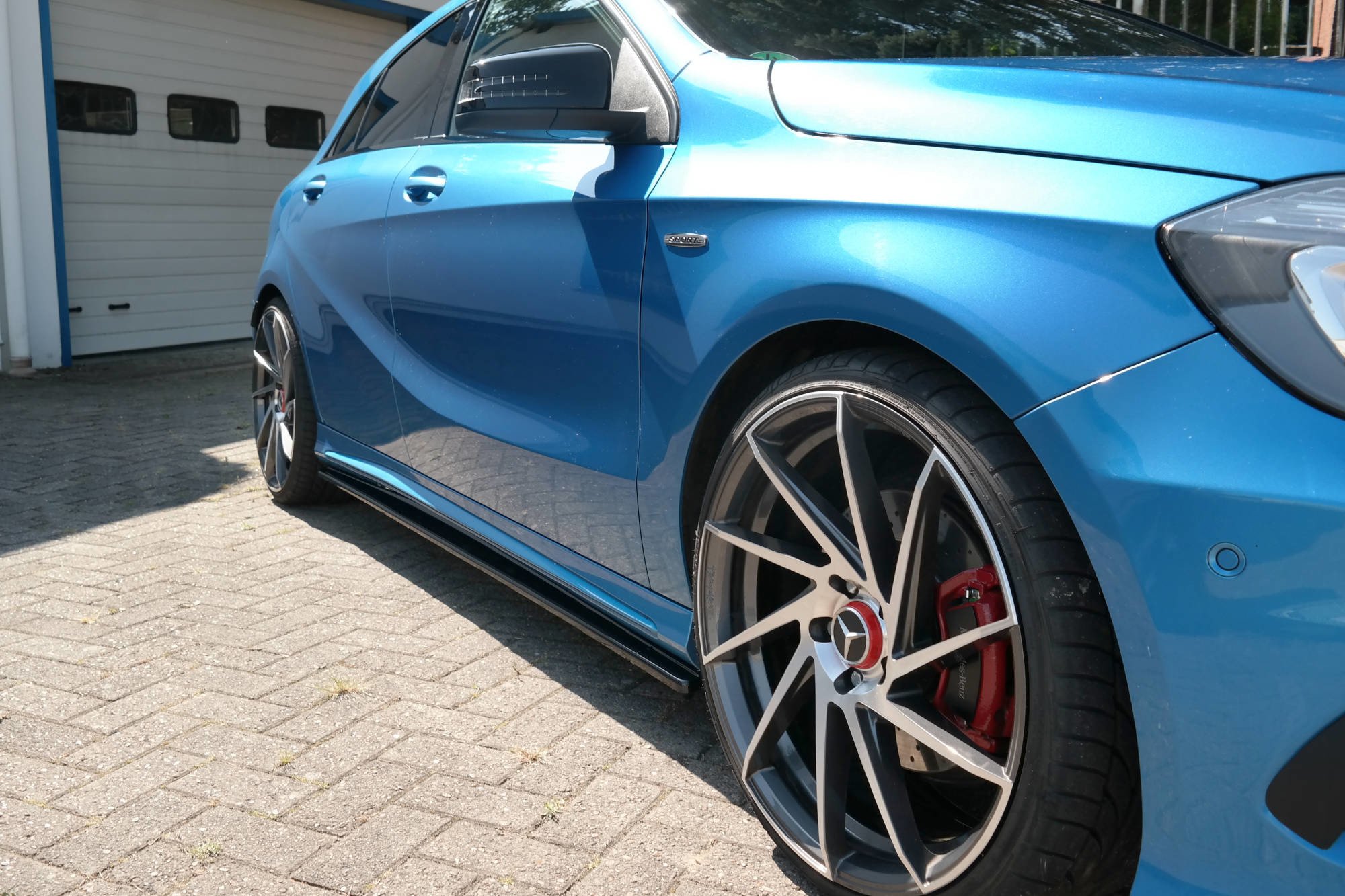 Side Skirts Splitters Mercedes A-class W176 Amg-line Pre-facelift (2013-2015) - 2