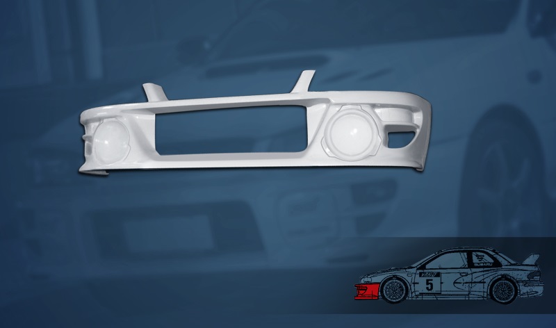SUBARU IMPREZA 92-00 GC8 COUPE 22B WRC LOOK WIDE BODY KIT - 3