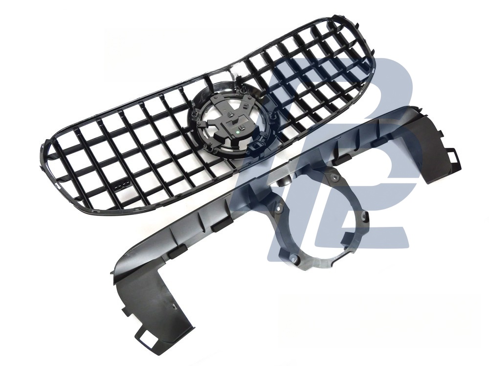 Grille Sport Gloss Black for Mercedes GLS X167 2019–2023 - 3