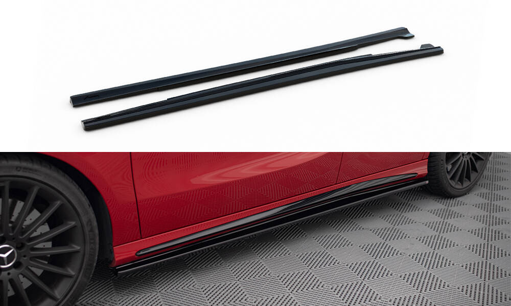 Side Skirts Diffusers Mercedes A W176 / CLA 117 AMG / CLA 117 AMG-Line Facelift