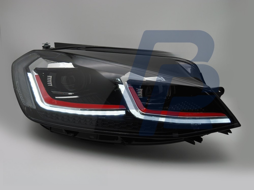 Headlights Red LED Sequential DRL for VW Golf VII 2017–2019 - 5