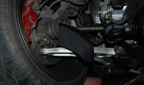 MITSHUBISHI EVO X FRONT  CARBON FIBER BRAKE COOLING GUIDES - 2