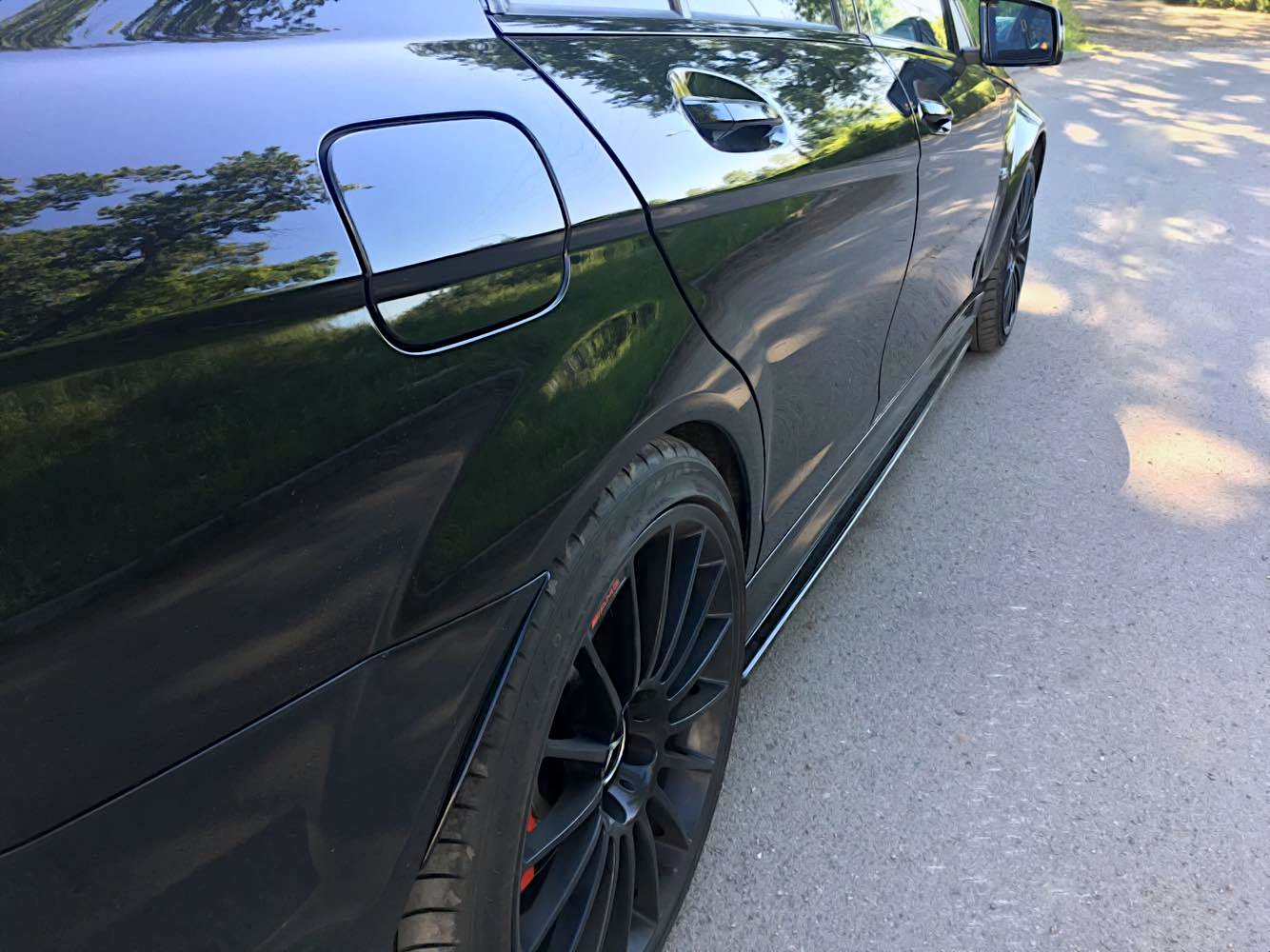 Side Skirts Diffusers Mercedes-Benz C63 AMG Sedan / Estate W204 / S204 Facelift