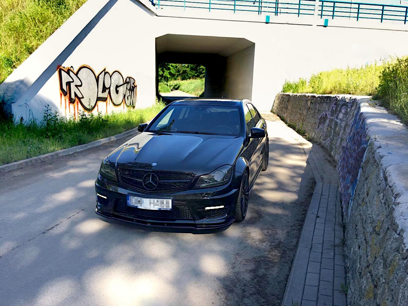 Side Skirts Diffusers Mercedes-Benz C63 AMG Sedan / Estate W204 / S204 Facelift - 3