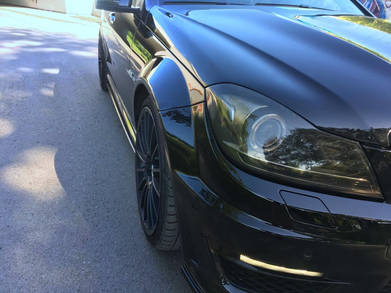Side Skirts Diffusers Mercedes-Benz C63 AMG Sedan / Estate W204 / S204 Facelift - 2