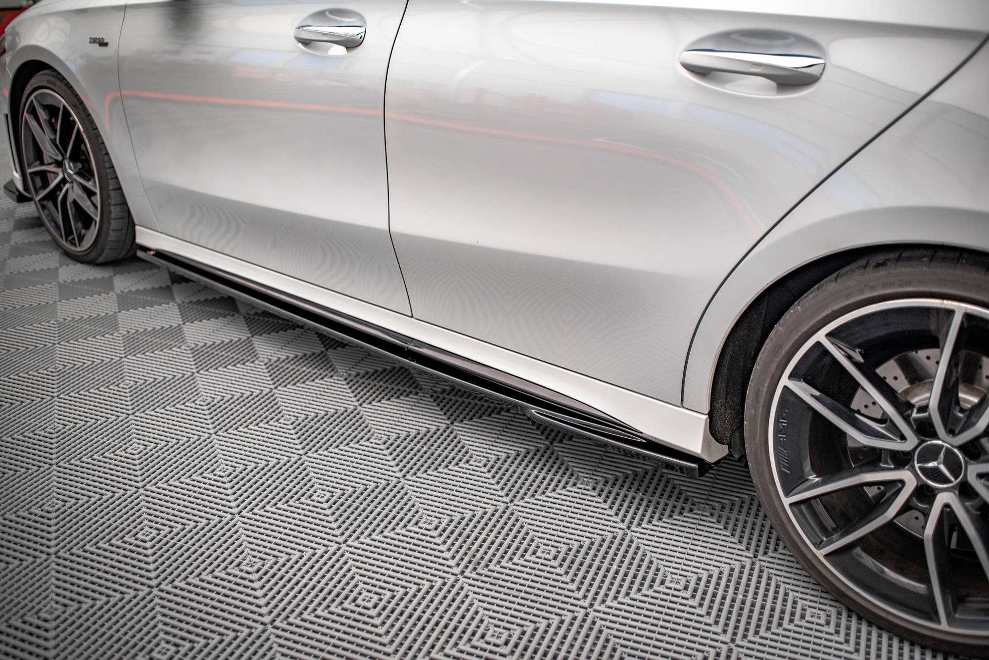 Side Skirts Diffusers V.2 Mercedes A35 AMG / AMG-Line W177 - 4