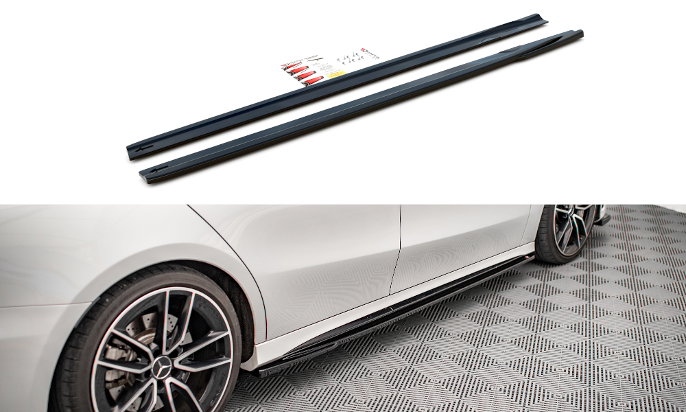 Side Skirts Diffusers V.2 Mercedes A35 AMG / AMG-Line W177