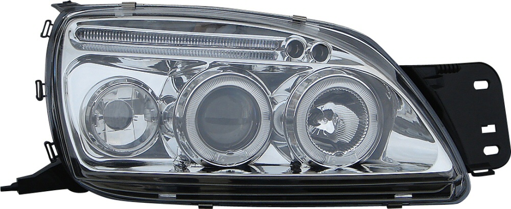 FORD FIESTA 99-02 ANGEL EYE HEADLIGHTS CHROME V1