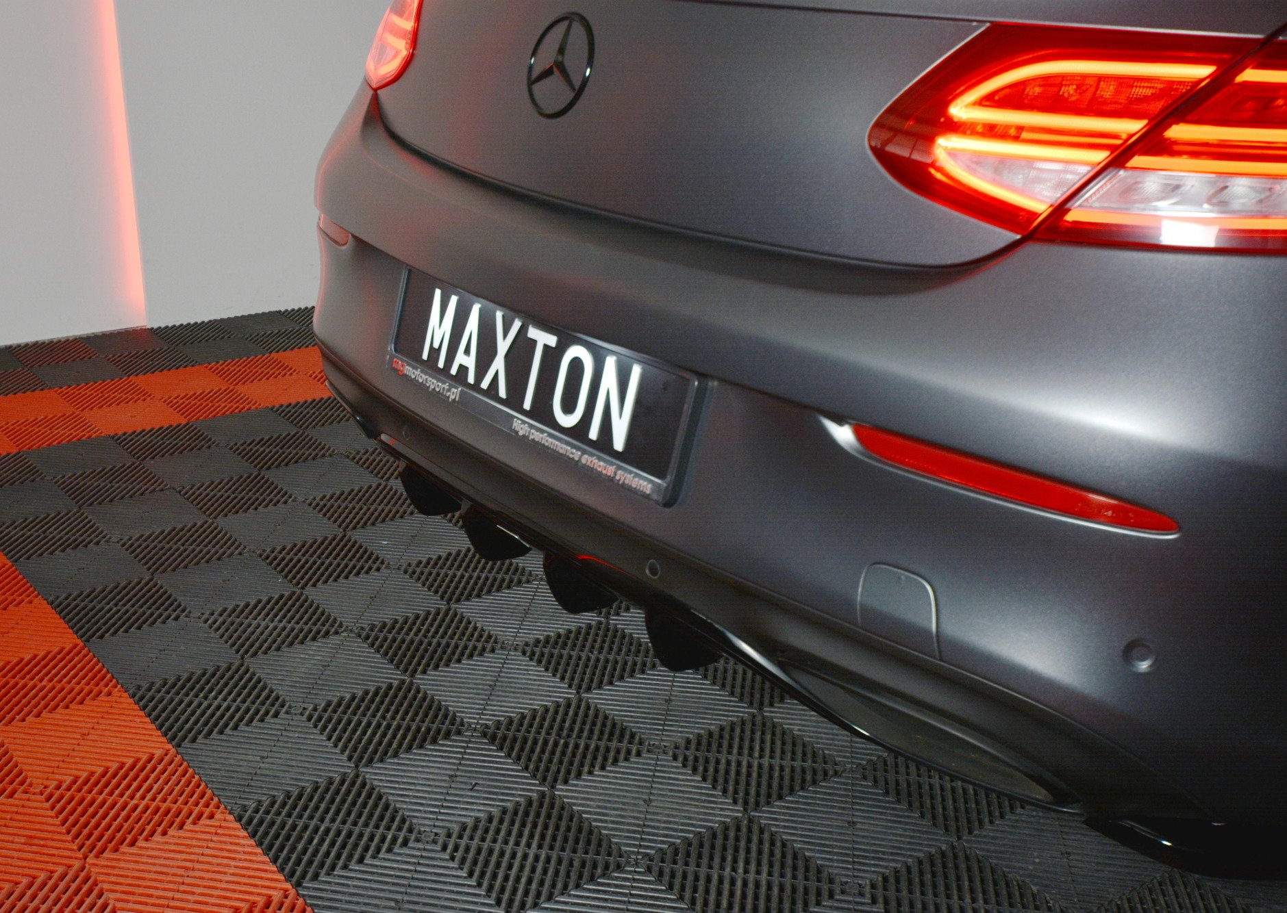 Rear Diffuser Mercedes C-Class W205 Coupe AMG-Line (2015-2018) - 2