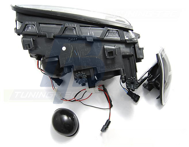 HEADLIGHTS BMW E46 05.98-08.01 S/T ANGEL EYES LED BLACK - 4