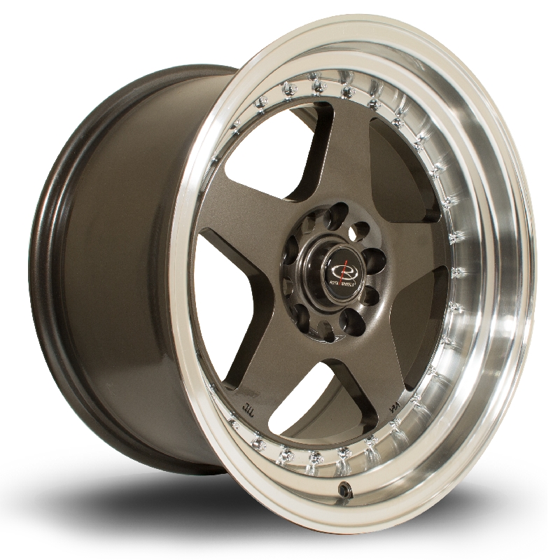 ROTA KYUSHA 17 INCH 9.5J 5X114 ET12 RLGUNMETAL