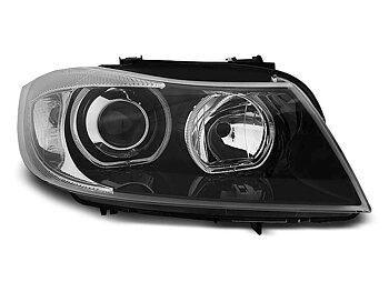HEADLIGHTS BMW E90/E91 03.05-08.08 LED ANGEL EYES BLACK