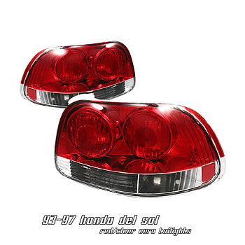 HONDA DELSOL 92-97 APC LOOK RED/CLEAR G6 TAILLIGHTS