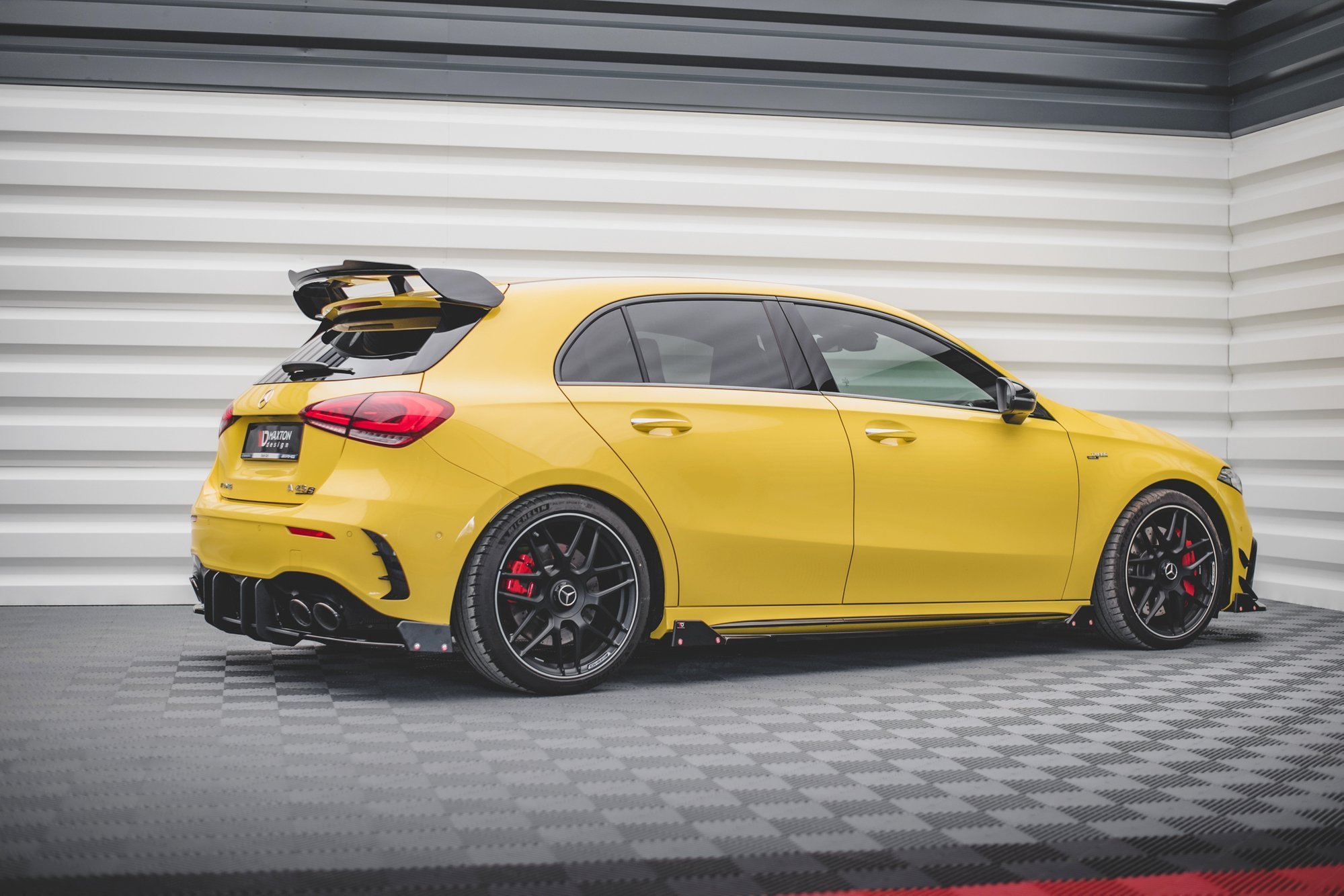 Side Skirts Diffusers V.2 + Flaps Mercedes AMG A45 S - 3