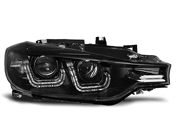 HEADLIGHTS BMW F30/F31 10.11 - BLACK U-LED BAR