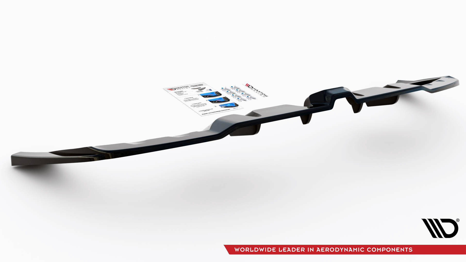 Central Rear Splitter (Vertical Bars) Mercedes AMG GLE Coupe C167 - 4