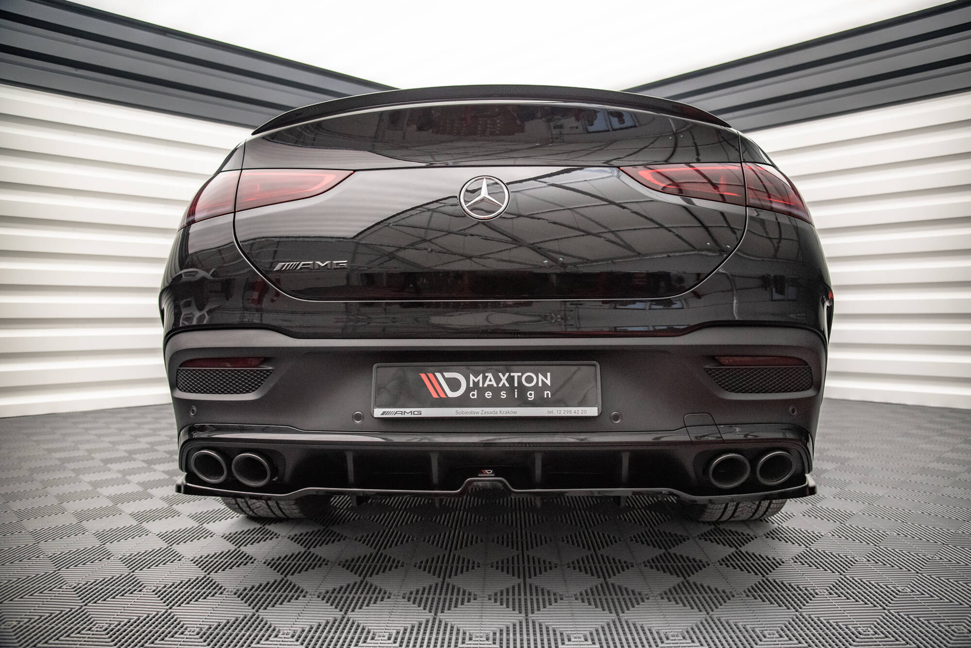 Central Rear Splitter (Vertical Bars) Mercedes AMG GLE Coupe C167 - 3