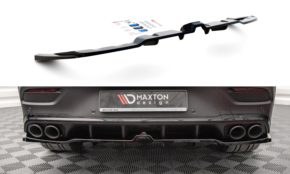 Central Rear Splitter (Vertical Bars) Mercedes AMG GLE Coupe C167