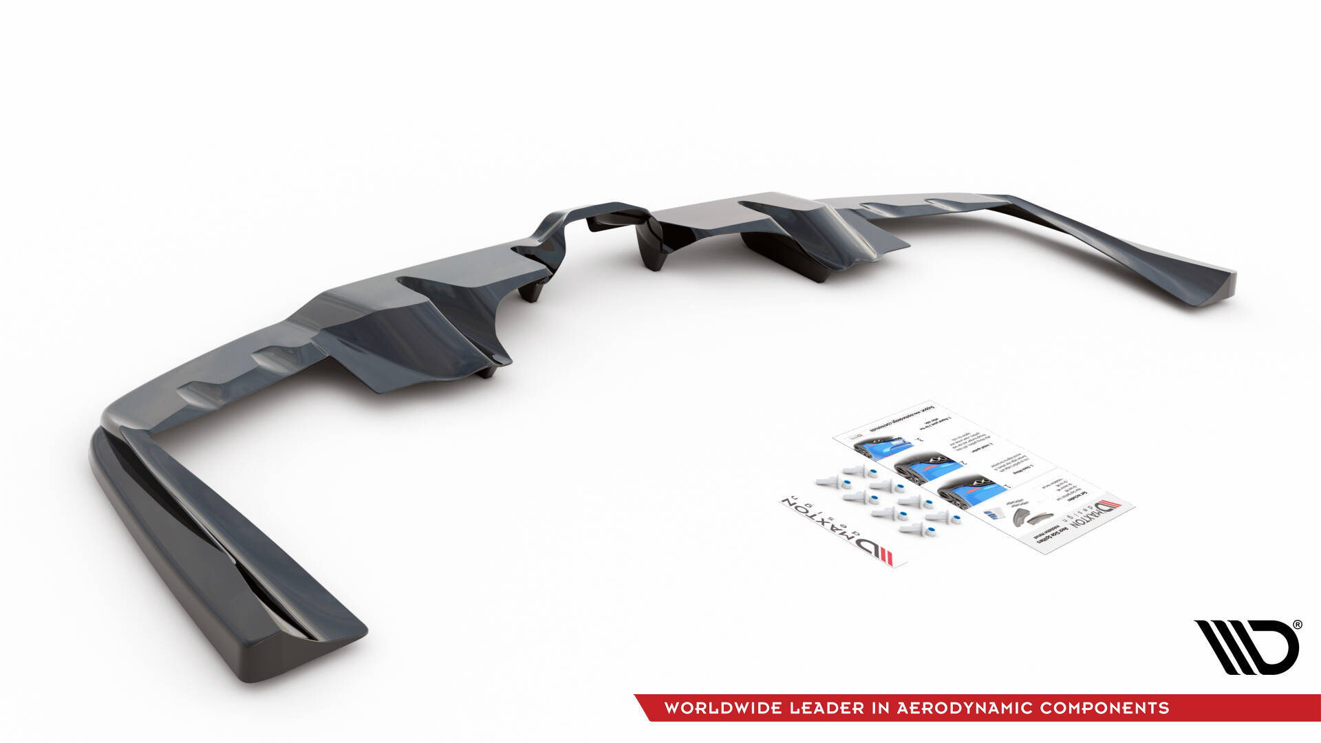 Central Rear Splitter (Vertical Bars) Mercedes AMG GLE Coupe C167 - 5