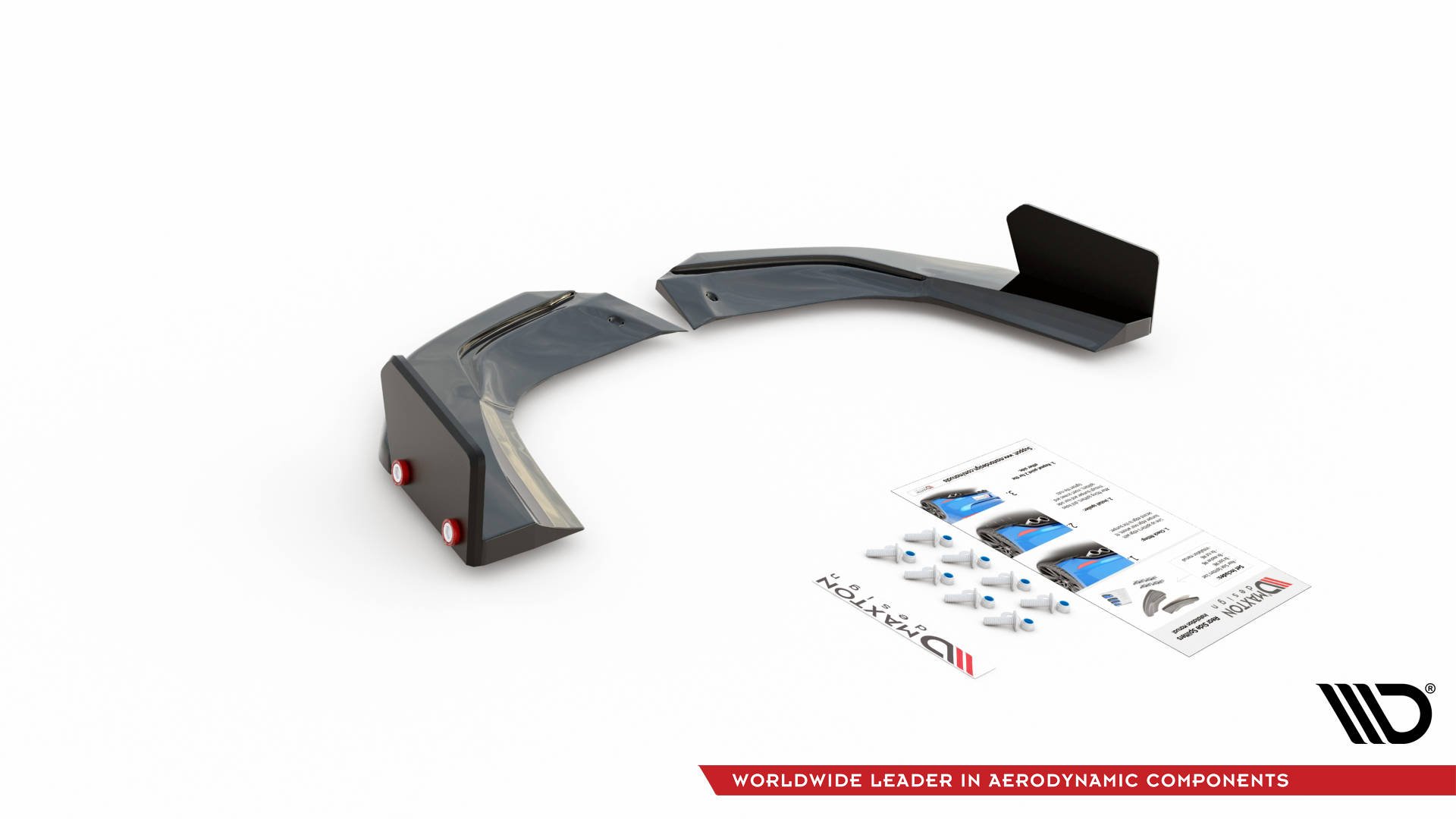 Rear Side Splitters V.2 + Flaps Mercedes AMG A 45 S Aero Pack W177 - 5