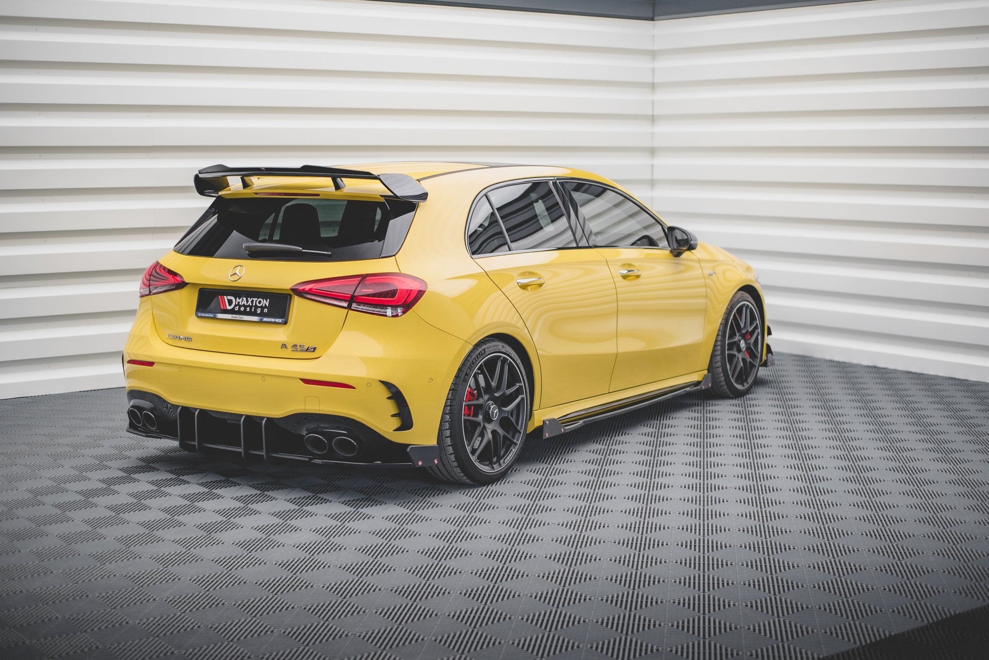 Rear Side Splitters V.2 + Flaps Mercedes AMG A 45 S Aero Pack W177 - 2